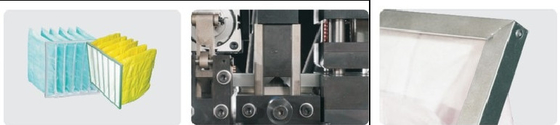 Máquina de fabricação de moldes de filtros de ar de ferro galvanizado 12pcs/min Capacidade de produção