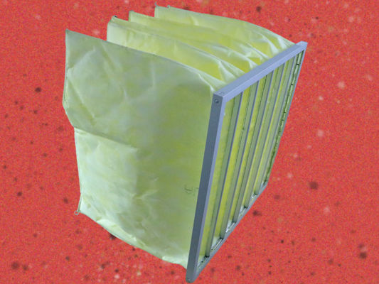 Verde sintético de aço galvanizado dos sistemas da filtragem de Hepa dos bolsos dos meios G4 8