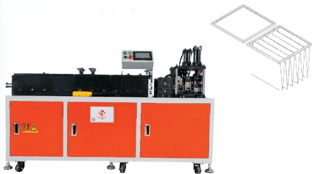Máquina de fabricação de moldes de filtros de ar de ferro galvanizado 12pcs/min Capacidade de produção
