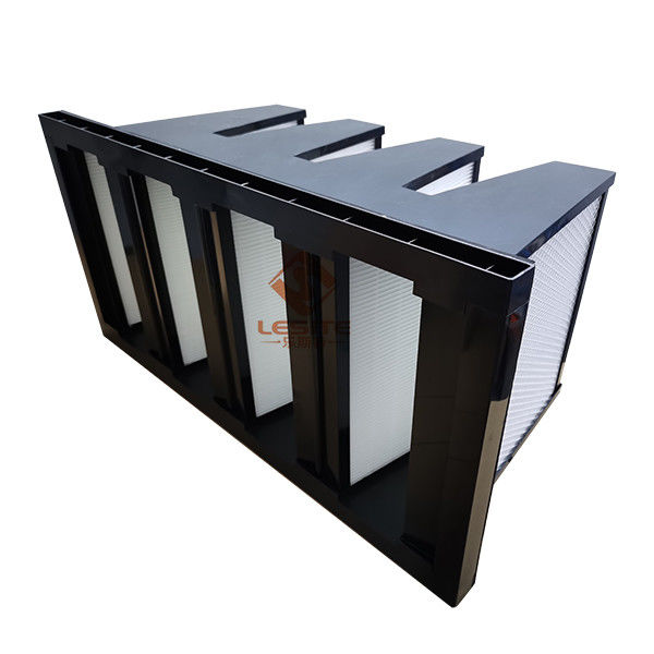 Preto do filtro de ar da eficiência elevada do banco H13 500Pa do de alta capacidade V