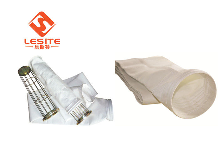 Bom filtro de saco da poeira da permeabilidade 2mm do ar, sacos de filtro de Baghouse brancos